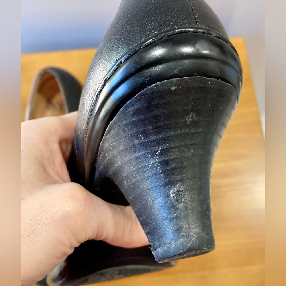 Sofft navy comfort heeled loafers 7 - Picture 6 of 11